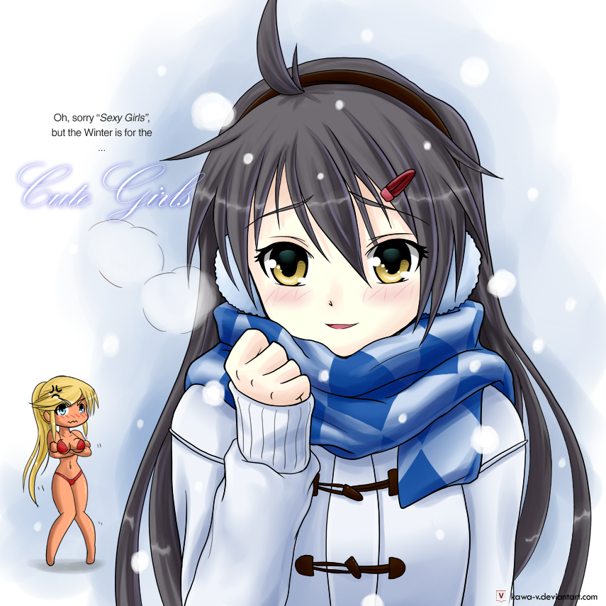 winter cute girl