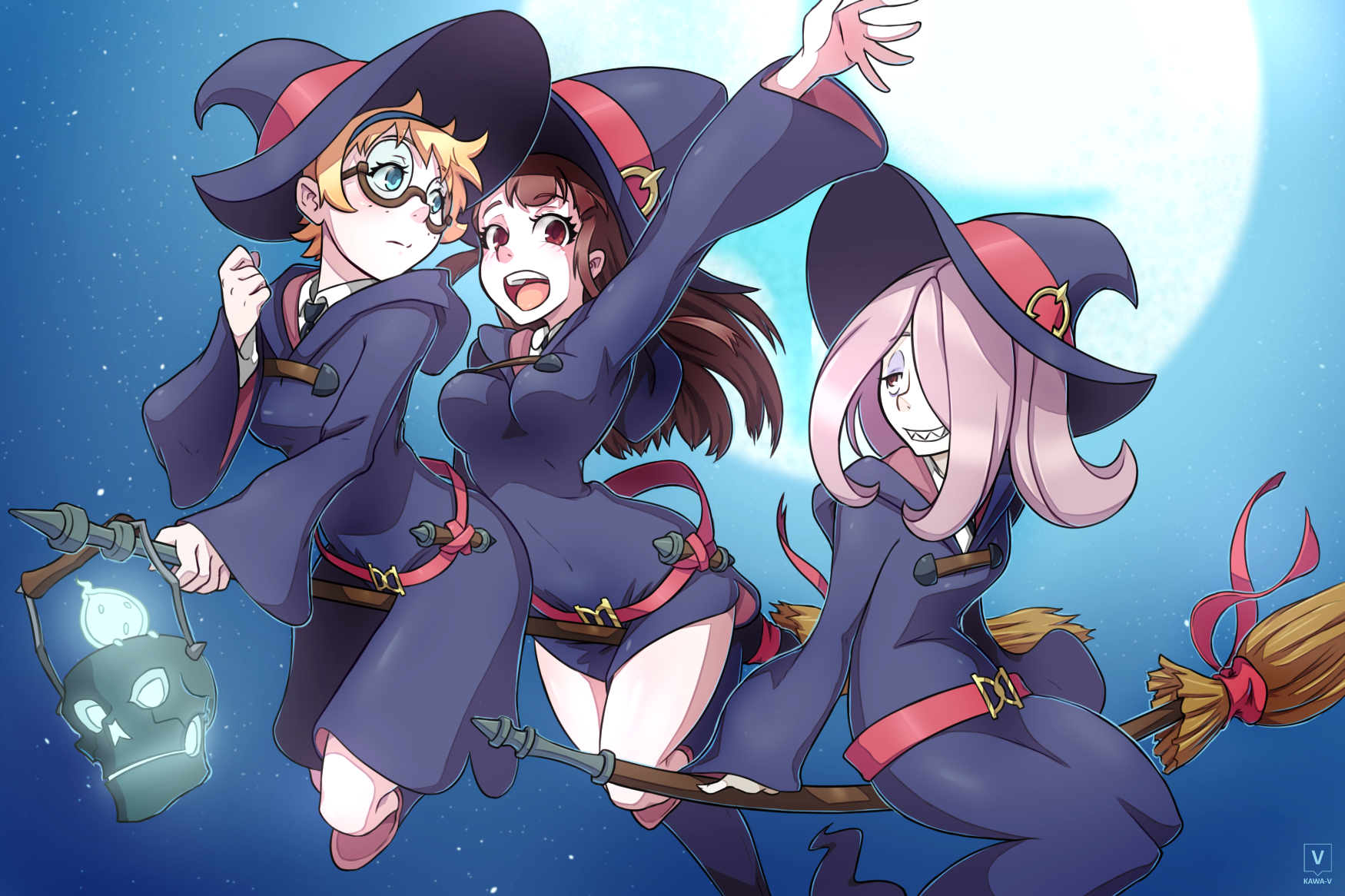 little witch academia lotte sucy akko