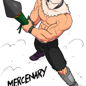 marcenary with bazooka arm