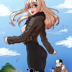 Cover of chapter 14, with fashionable leiko