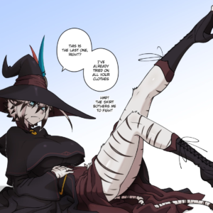 miia with the witch clothes of Alyn