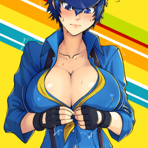 busty naoto from persona 4