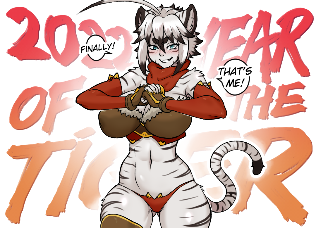 Miia celebrating the new year of the tiger 2022